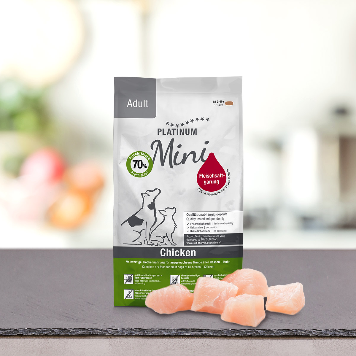 Adult Chicken Mini Nourriture sèche complet pour chiens